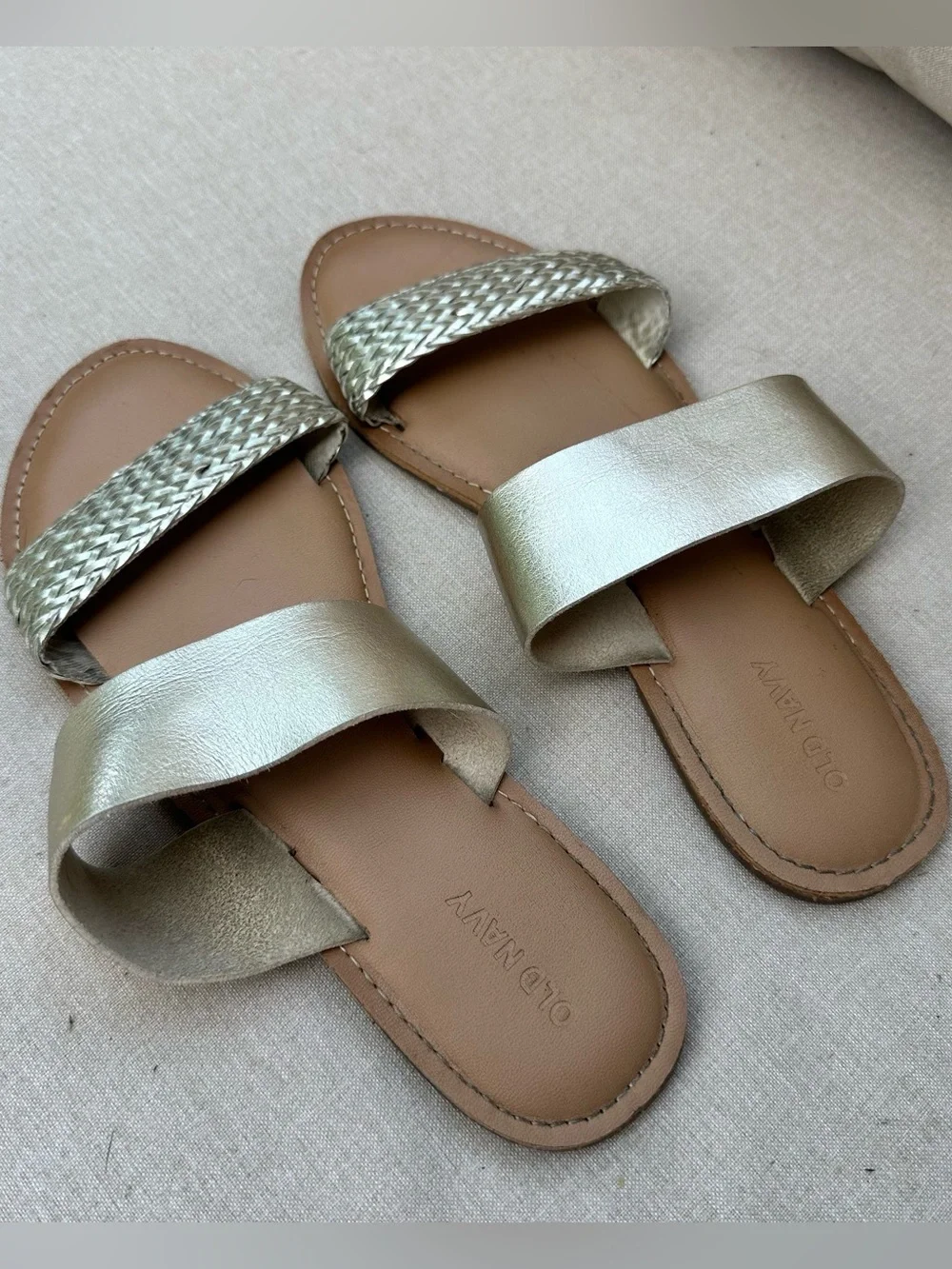 Old Navy Gold Sandals - Picture 2 of 2
